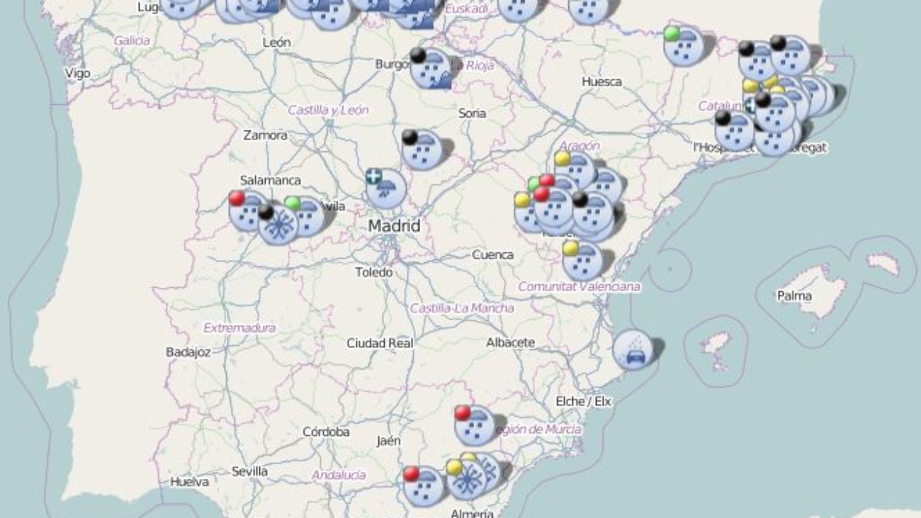 Carreteras cortadas. No te quedes tirado